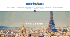 Desktop Screenshot of parisbusinessangels.com